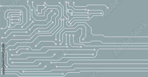 A grey circuit line technology pattern on colorful background.