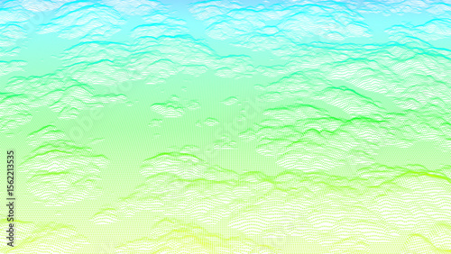 abstract blue cloud computing retro style background with space
