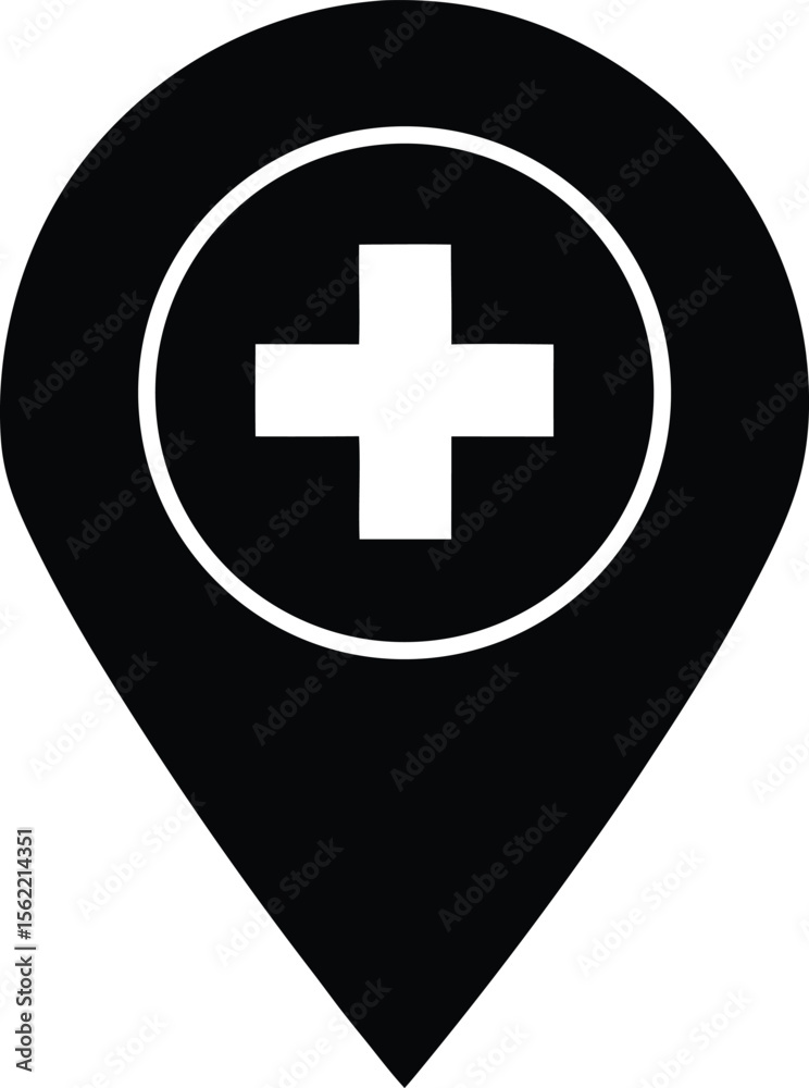 Hospital Location Icon Hospital Location Icon