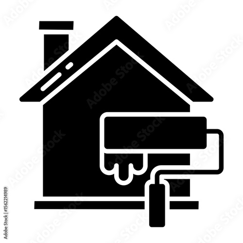 Trendy design icon of home painting