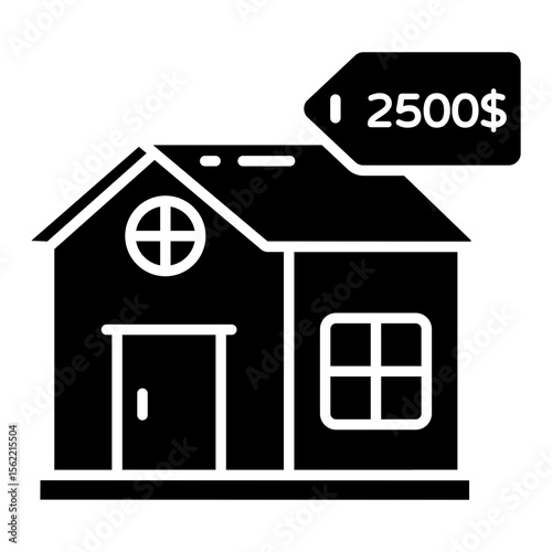 Perfect design icon of home price