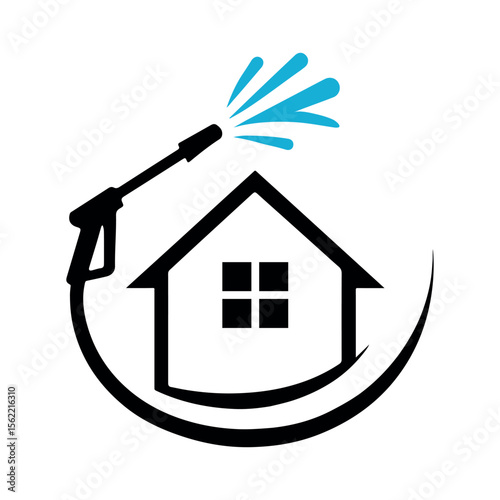 Professional Pressure Washing & House Cleaning Services Logo Icon