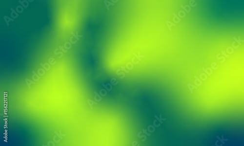 Abstract Gradient Background with Blend of Lime Green and Dark Teal Colors for Design