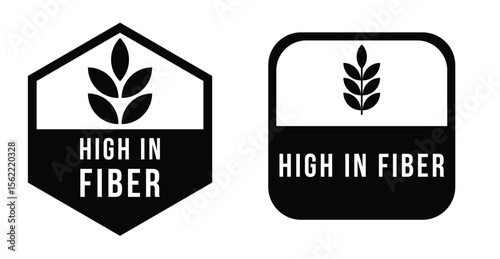 Good source of dietary fiber icons vector.