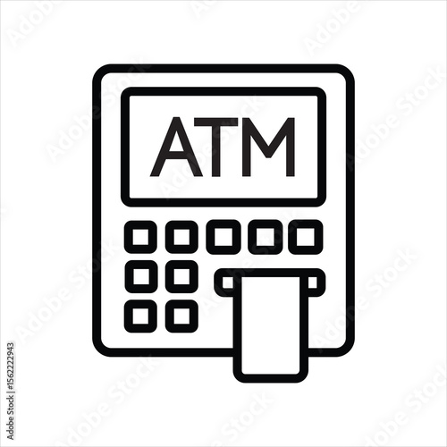 ATM Cash Machine Banking Finance Icon