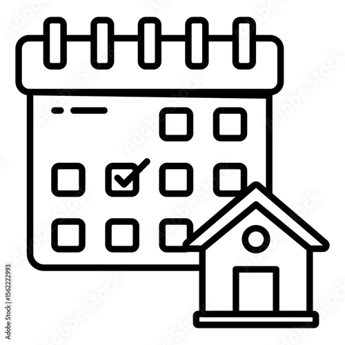 An icon design of property schedule