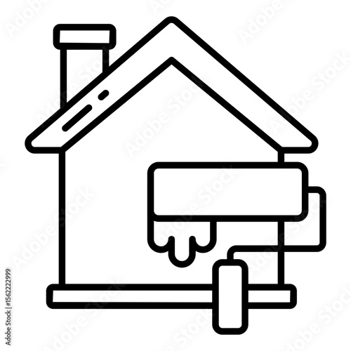 Trendy design icon of home painting
