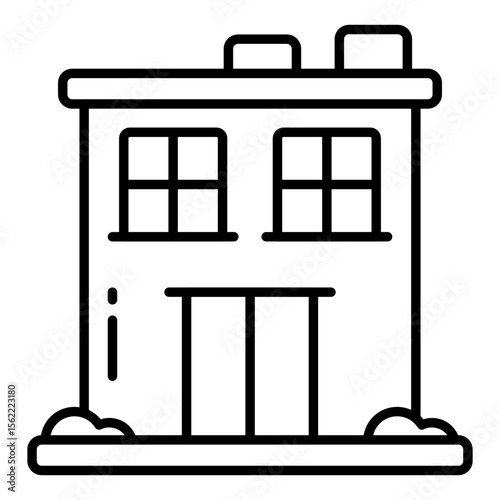 An editable design icon of homestead