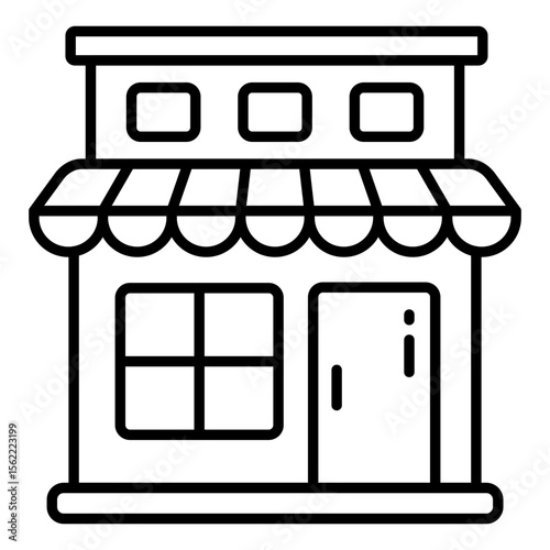Modern design of shop building
