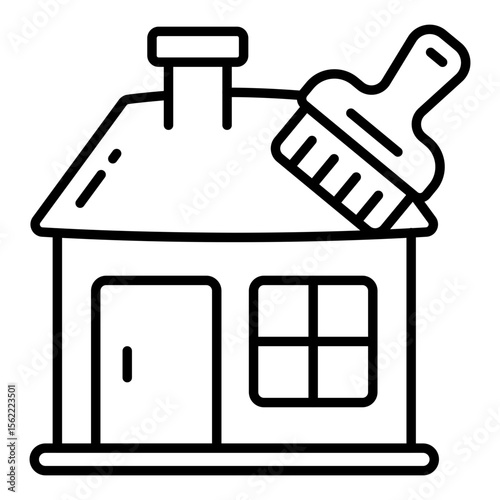 Trendy design icon of home painting