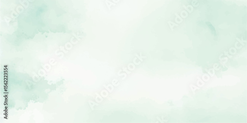 Mint Green Watercolor Background with Soft Aquarelle Texture – Hand-Painted Brush Strokes on White Paper for Fresh Minimal Design, Product Mockups, and Organic Visual Projects

