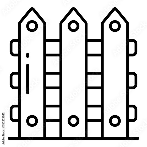 An icon design of fence