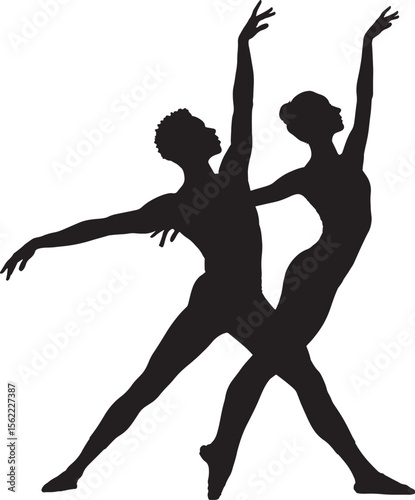 Ballet Dancer Silhouette Vector
