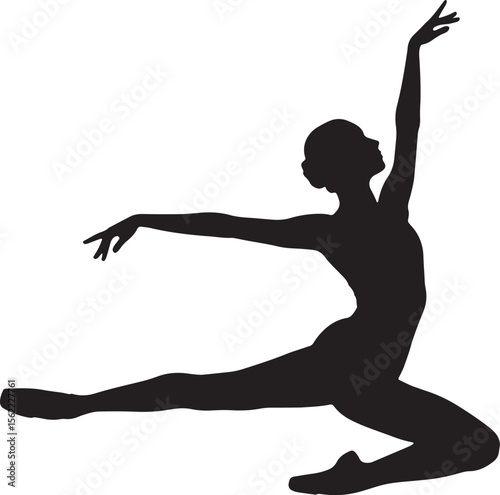 Ballet Dancer Silhouette Vector