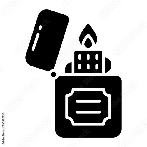 Trendy design icon of lighter