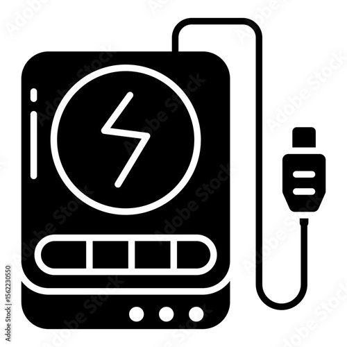 A unique design icon of power bank