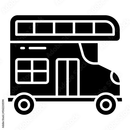 A perfect design icon of double decker bus