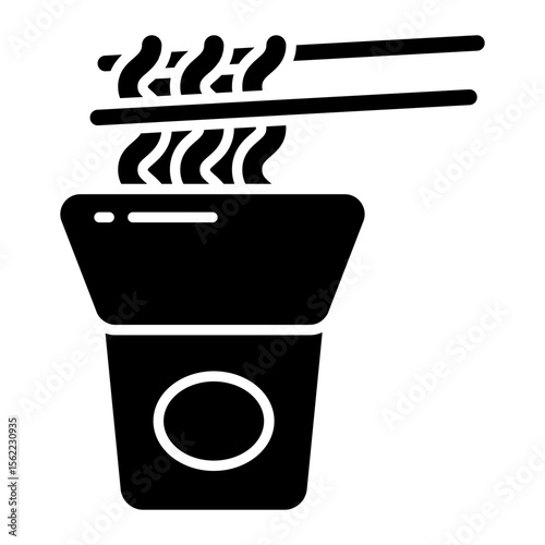 A yummy icon of instant noodles