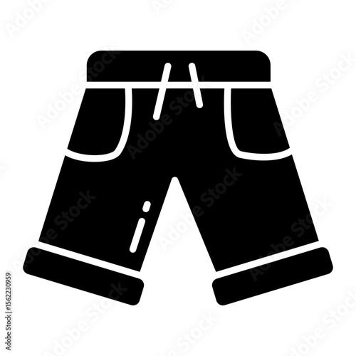 Menswear nicker, solid design icon of sports attire