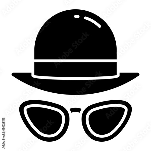 Premium download icon of glasses with hat