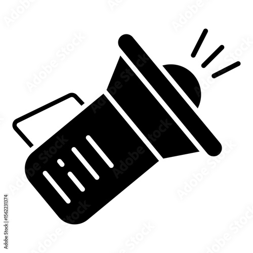 A creative design icon of megaphone