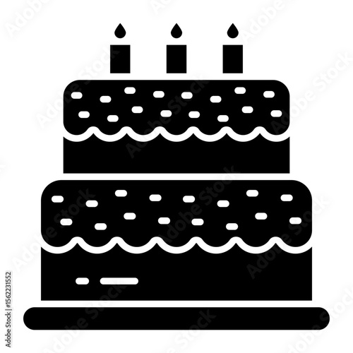A perfect design icon of cake