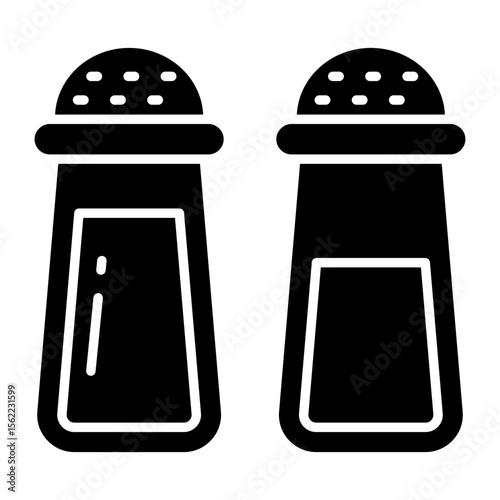 Trendy vector design of salt pots