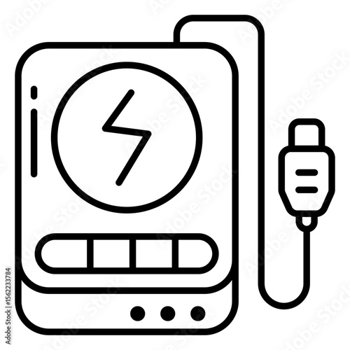 A unique design icon of power bank
