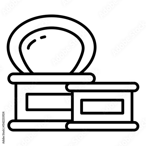 An icon design of canned food