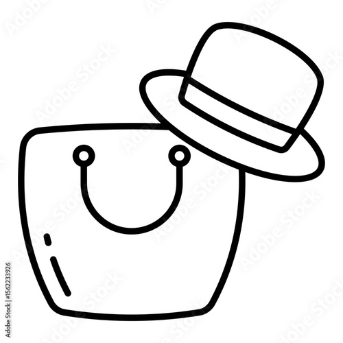 Editable design icon of beach accessories