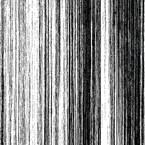 "Abstract Black and White Vertical Line Texture – Grunge Noise Glitch Art Background"


