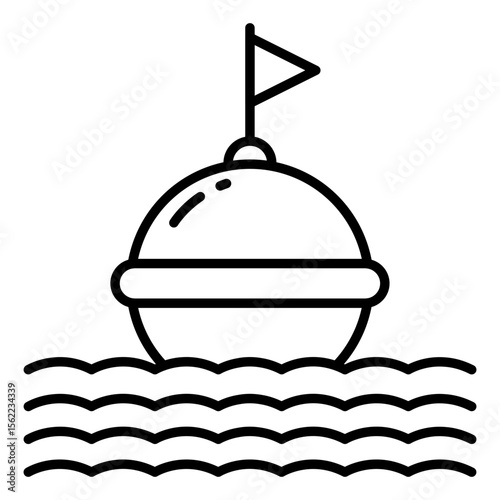 Creative design icon of buoy