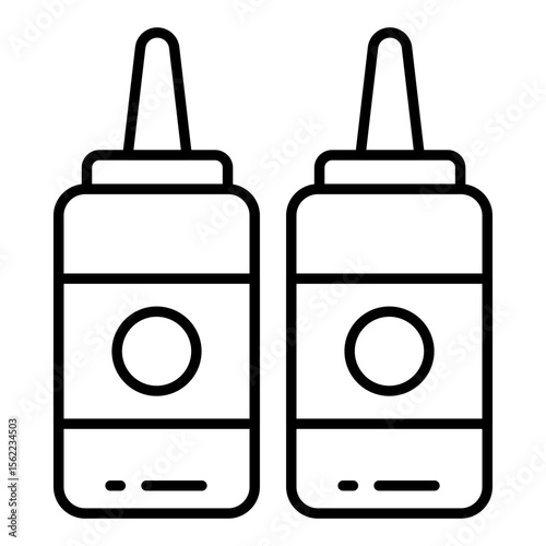 Premium download icon of ketchup bottles