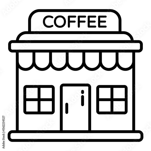 Premium download icon of coffee shop