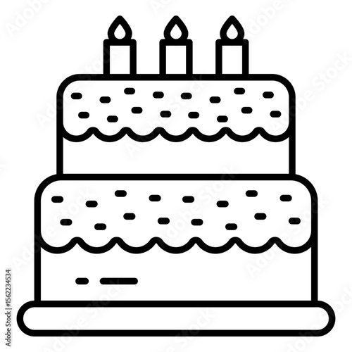 A perfect design icon of cake