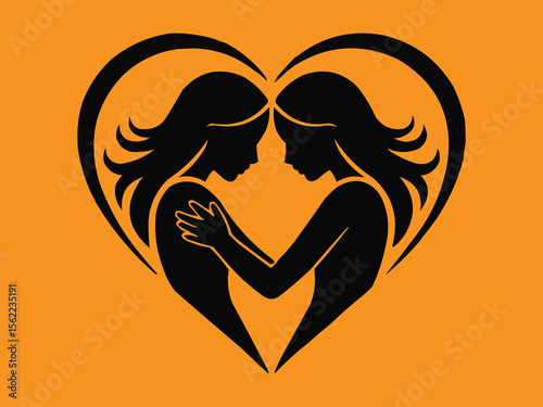love and  friendship vector