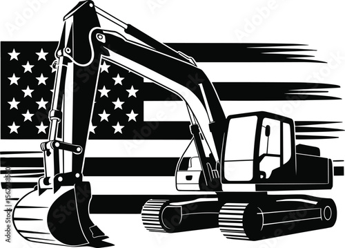 Excavator Svg, Heavy Equipment Svg