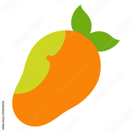 vector illustration of an orange fruit
