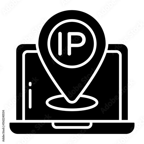 Modern design icon of IP address