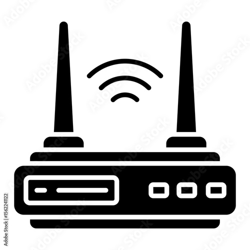 Modern design icon of wifi router