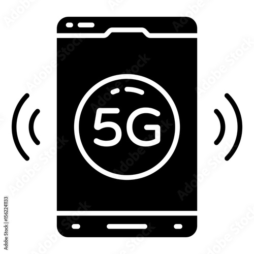 Trendy design icon of 5g network