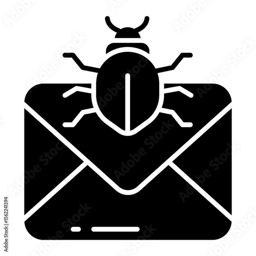 Bug mail icon in editable design