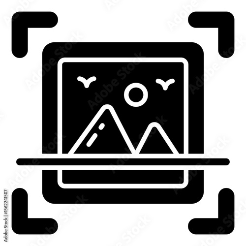 Modern design icon of photo scan