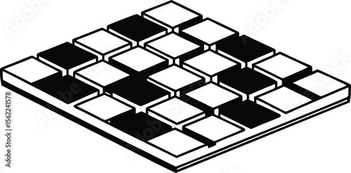Isometric digital block background