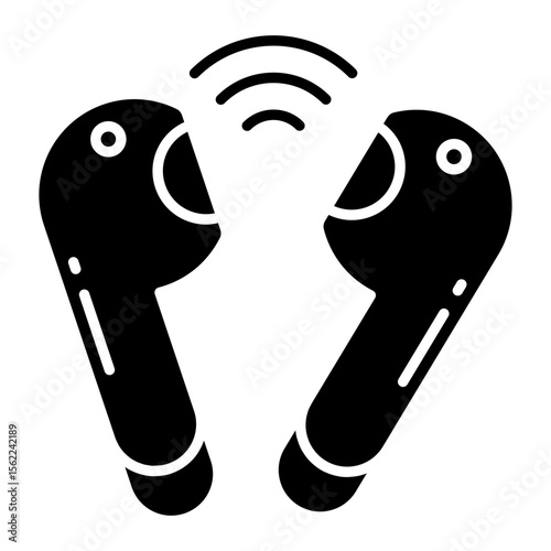 An icon design of earpods