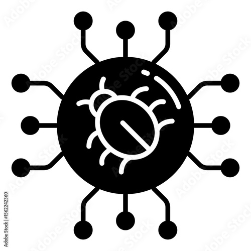 Modern design icon of network bug
