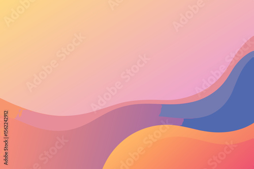 Smooth abstract gradient waves pastel