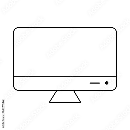 Monitor Vector illustration Single Icon