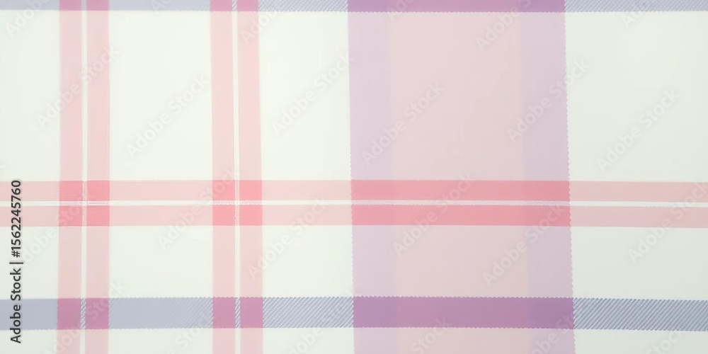 Fototapeta premium Subtle pastel plaid, serene & tranquil, perfect for textiles, blue, print