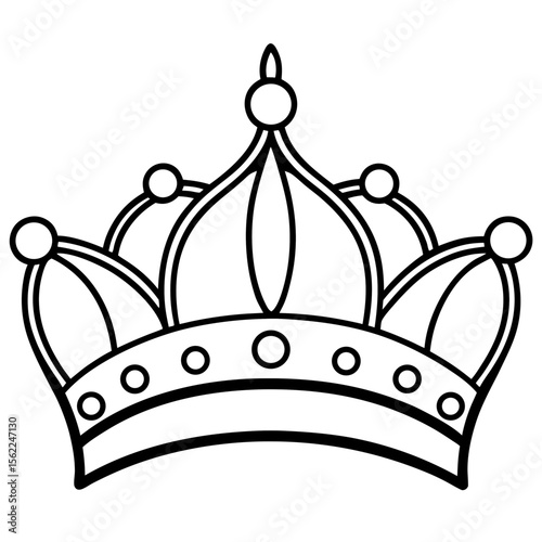 Royal Tiara Silhouette Vector